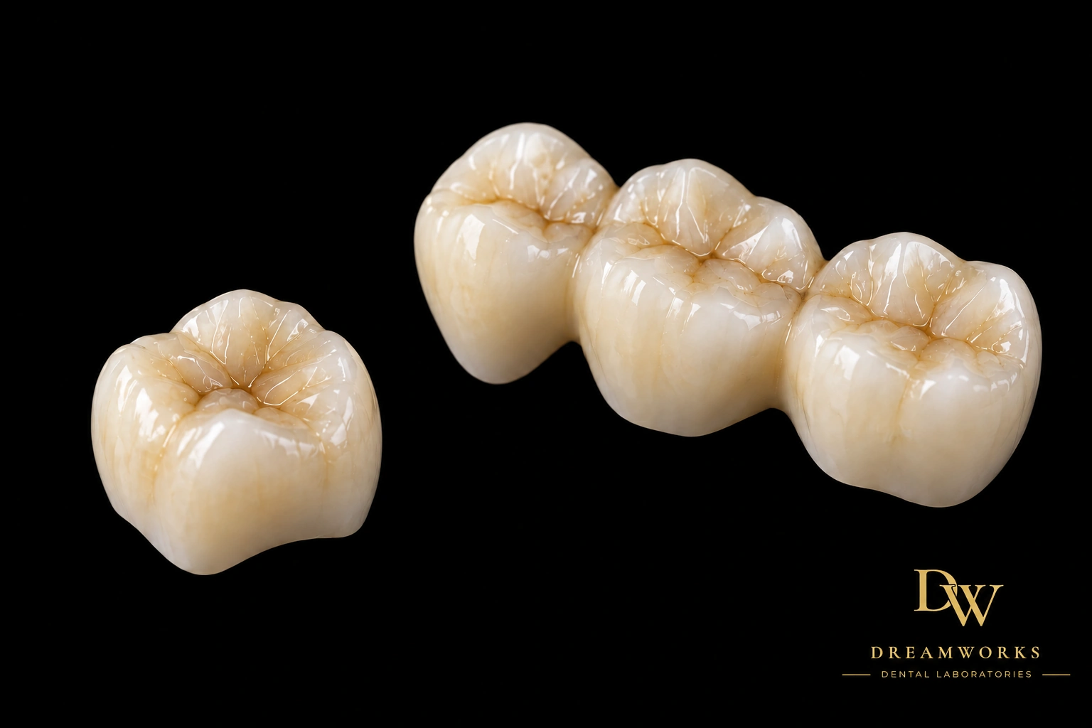 Zirconia crown and bridge restorations